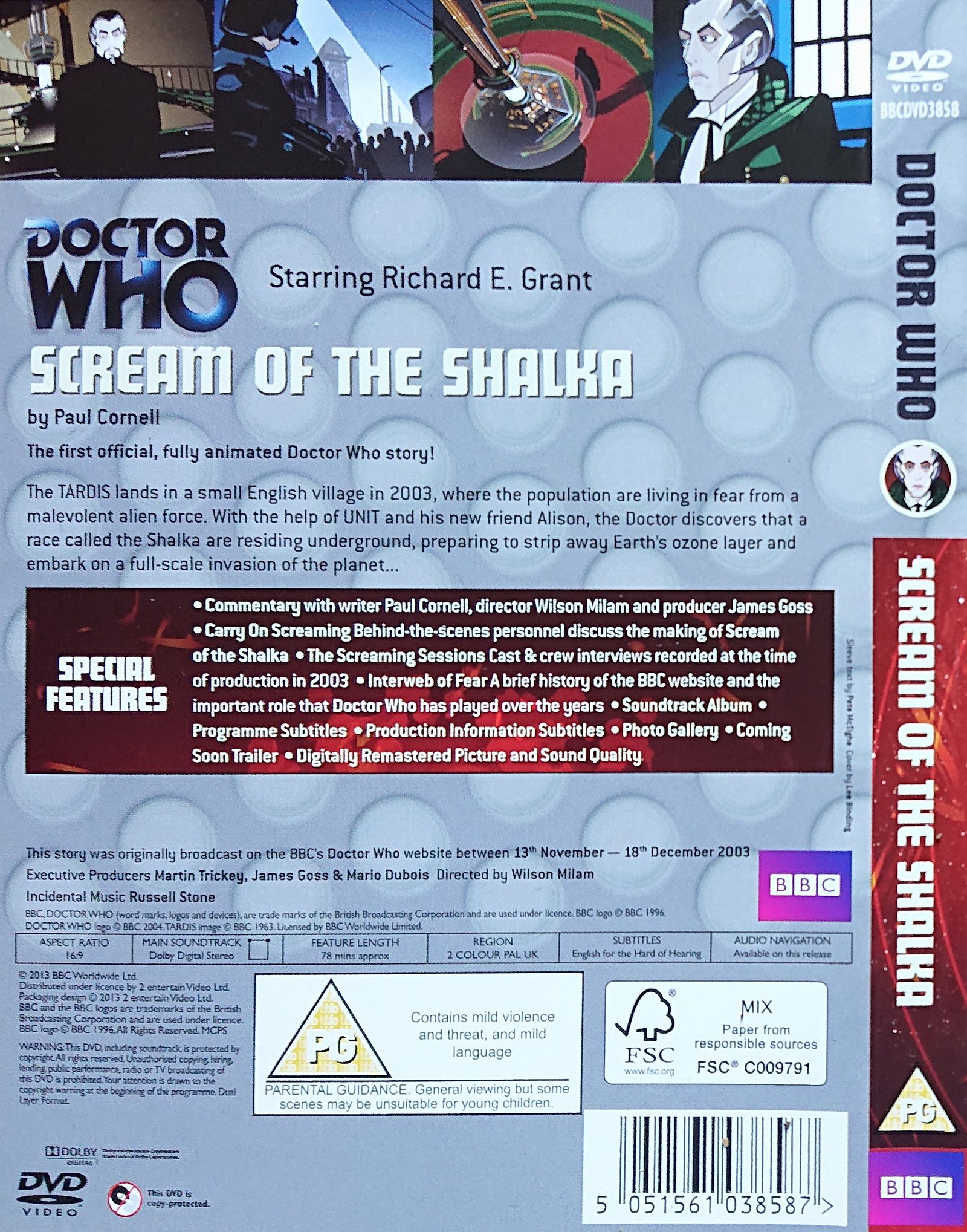 Back cover of BBCDVD 3858